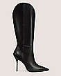Stuart Weitzman,STUART OUTRIDER 100 BOOT,Boot,Lacquered Nappa Leather,Black