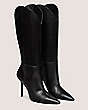 Stuart Weitzman,STUART OUTRIDER 100 BOOT,Boot,Lacquered Nappa Leather,Black