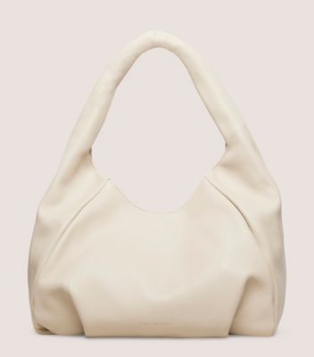 White leather best sale hobo handbag