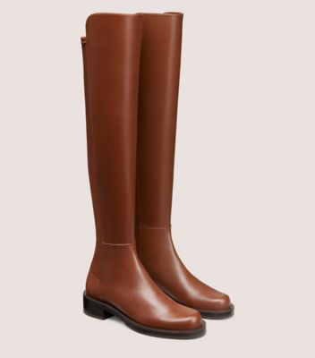 Stuart Weitzman,BOTTE BOLD 5050,Boot,Cuir lisse,Café profond,Angle View