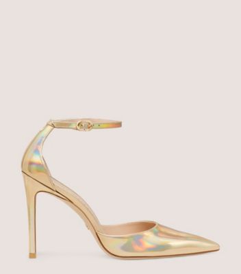 Stuart weitzman cheap gold heels