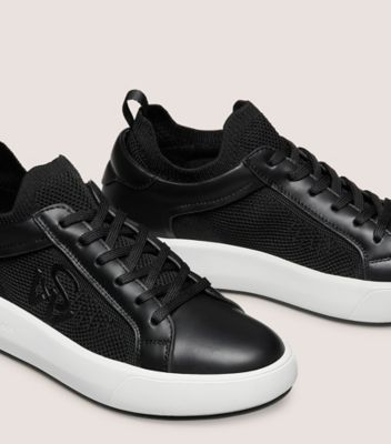 Stuart Weitzman,5050 PRO,Rubber,Lining Mesh,Casual,Logo,Mixed Media,Cushioned,Pull Tab,Casual,Black,Detailed View