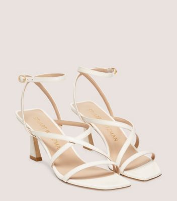 Stuart Weitzman,OASIS 75 ANKLE-STRAP SANDAL,Nappa Leather,Sandals,Day Party,White