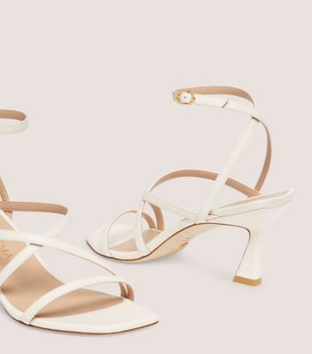 Stuart Weitzman,OASIS 75 ANKLE-STRAP SANDAL,Sandal,Lacquered Nappa Leather,Seashell,Detailed View