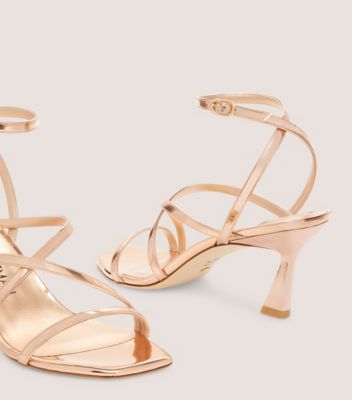 Stuart Weitzman,OASIS 75 ANKLE-STRAP SANDAL,Sandal,Specchio leather,Rose,Detailed View