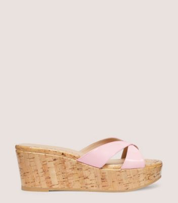 Shop Stuart Weitzman Carmen Platform Slide In Blossom