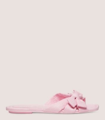 Pink hot sale bow slides