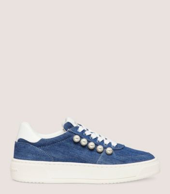 Stuart Weitzman Sw Courtside Pearl Sneaker