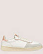 Stuart Weitzman,SW DERBY,Sneaker,Suede & nappa leather,Light Grey/White/Pink,Front View