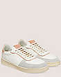 Stuart Weitzman,SW DERBY,Sneaker,Suede & nappa leather,Light Grey/White/Pink,Angle View