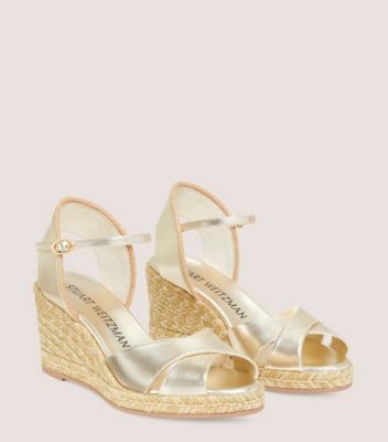 Mirela gold flat on sale sandals