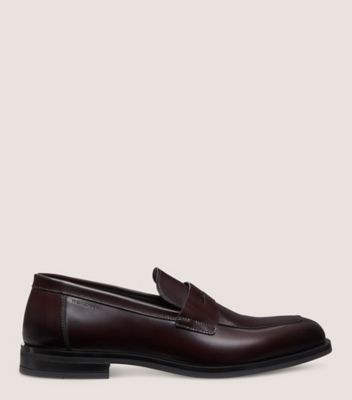 Shop Stuart Weitzman Sw Club Classic Penny Loafer Men's In Burgundy