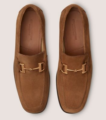 Stuart Weitzman,Loafer,Suède,Chameau