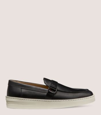 Shop Stuart Weitzman Hamptons Buckle Loafer Men's In Black