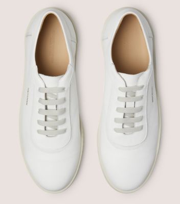 Stuart Weitzman,Sneaker,Cuir poli,Blanc,Top View