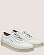 Stuart Weitzman,HAMPTONS SNEAKER,Sneaker,Tumbled Leather,White,Angle View