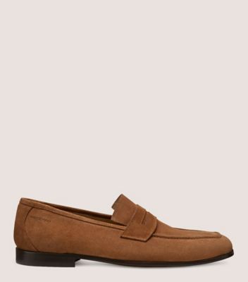 Shop Stuart Weitzman Sw Club Penny Loafer Men's In Camel