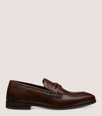 Shop Stuart Weitzman Simon Crisscross Loafer Men's In Brown