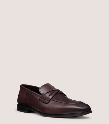 Stuart Weitzman,Loafer,Cuir,Bordo,Side View