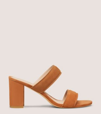 Stuart Weitzman Sydney 75 Strap Slide The Sw Outlet In Brown