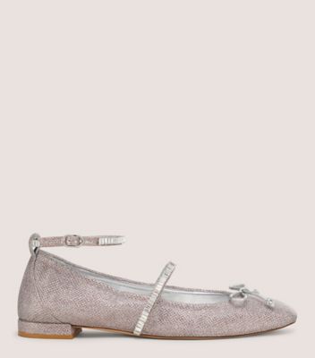 Shop Stuart Weitzman Stefanie Ballet Flats & Loafers In Rosewater