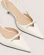Stuart Weitzman,TULLY 50 SLINGBACK,Pump,Lacquered Nappa Leather,Seashell,Detailed View