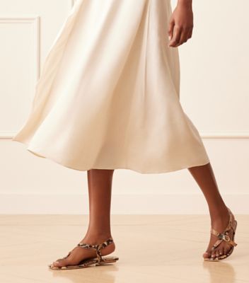 Stuart Weitzman,SANDALE BENNI,Sandal,Cuir à imprimé python,Gingembre