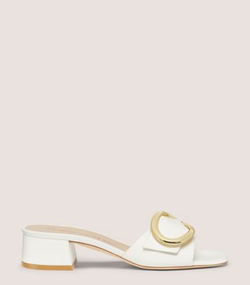 Shop Stuart Weitzman Benni 35 Slide In Cream