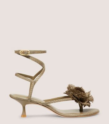 Stuart Weitzman,BELIZE 50 SANDAL,Sandal,Luxe Raffia  ,Khaki