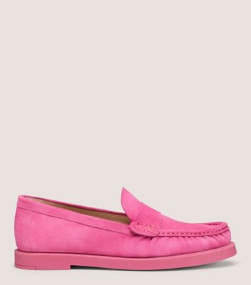 Shop Stuart Weitzman Blake Loafer In Fuchsia