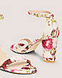 Stuart Weitzman,NEARLYNUDE,Sandal,Floral Printed Jacquard,Pink/Multi,Detailed View