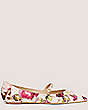 Stuart Weitzman,EMILIA MARY JANE FLAT,Flat,Floral Printed Jacquard,Pink/Multi,Front View