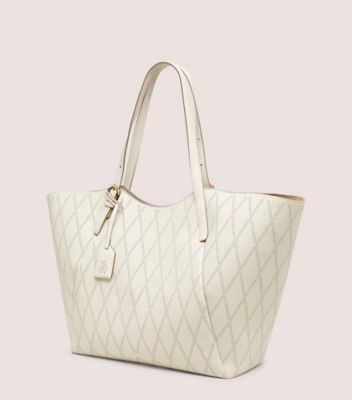 Stuart Weitzman,GOGO TOTE,Tote,Quilted Leather,Oat,Side View