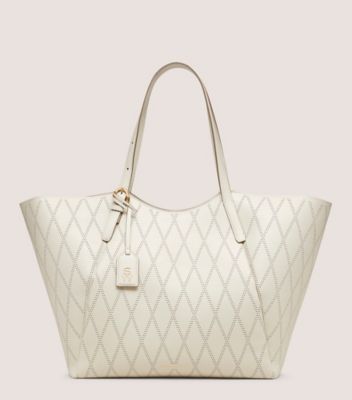 Stuart Weitzman,SAC FOURRE-TOUT GOGO,Tote,Cuir matelassé,AVOINE,Front View