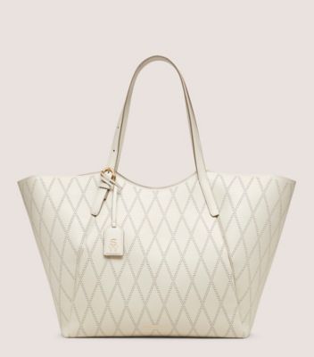 Stuart Weitzman,GOGO TOTE,Tote,Quilted Leather,Oat,Front View