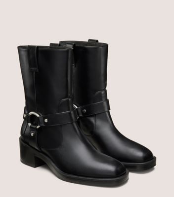 Stuart Weitzman,JAX BOOTIE,Black,Angle View