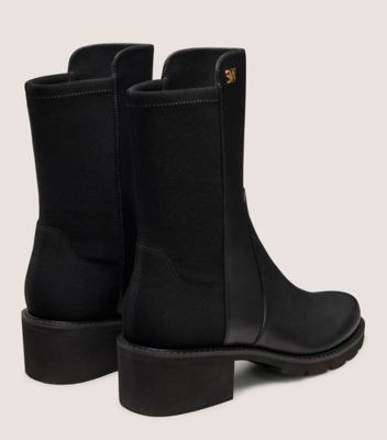 Stuart Weitzman,ALINA CITY BOOTIE,Nappa Leather,Boots,Flexible,Casual,Black