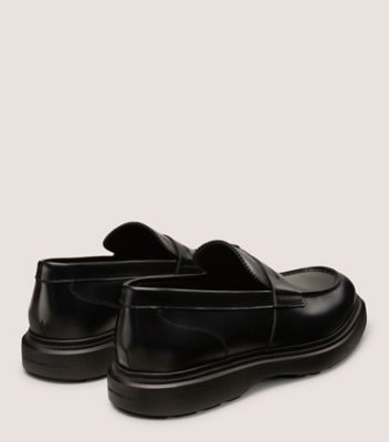 Stuart Weitzman,ALVIN LOAFER,Rubber,Loafer,Penny Loafer,Cushioned,Business Casual,Black