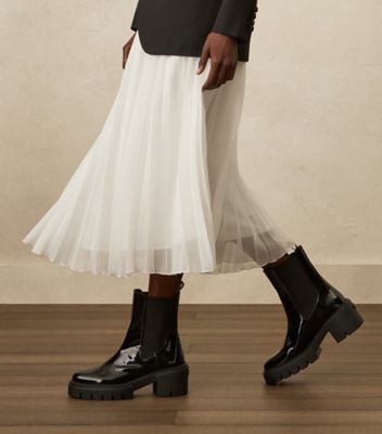 Stuart Weitzman,SOHO CHELSEA BOOTIE,Rubber,Chelsea Boots,Elastic Gore,Pull Tab,Day Party,Black