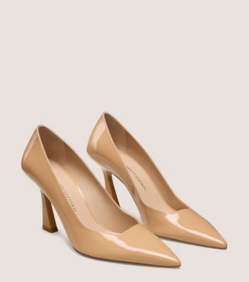 Stuart Weitzman,VINNIE 85 PUMP,Rubber,Pumps,Cocktail,,Angle View