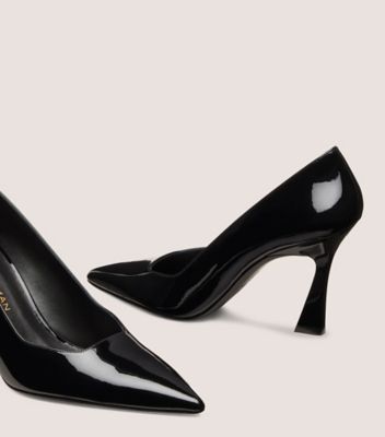 Stuart Weitzman,ESCARPIN VINNIE 85,Pump,Cuir verni,Noir,Detailed View