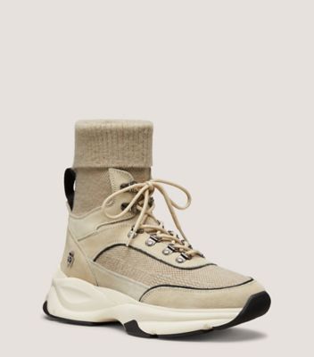 Stuart Weitzman,SW HIKER HIGH-TOP TRAINER,Beige,Side View