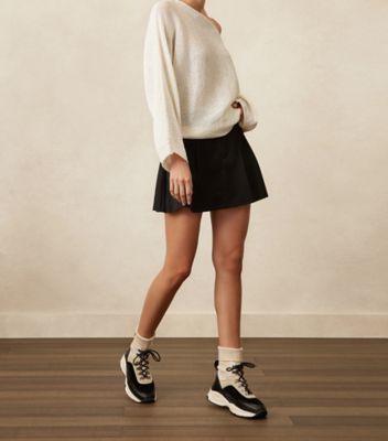 Stuart Weitzman,SW HIKER HIGH-TOP TRAINER,,Shoe on tall model