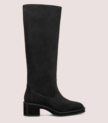 Stuart Weitzman,KAIA KNEE-HIGH BOOT,Boots,Pull Tab,Day Party,Black,Front View