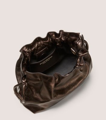 Stuart Weitzman,Shoulder bag,Cuir métallisé,Moka