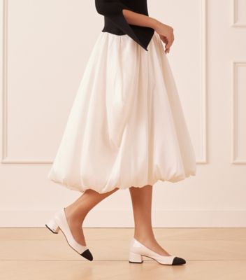 Stuart Weitzman,GABBY 45 BLOCK PUMP,Rubber,Pumps,Cushioned,Work,White