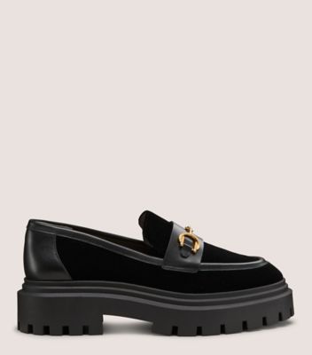 Stuart Weitzman,OWEN BUCKLE ULTRA LUG LOAFER,,Front View