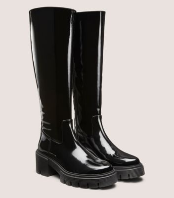 Stuart Weitzman,SOHO KNEE-HIGH BOOT,Black,Angle View