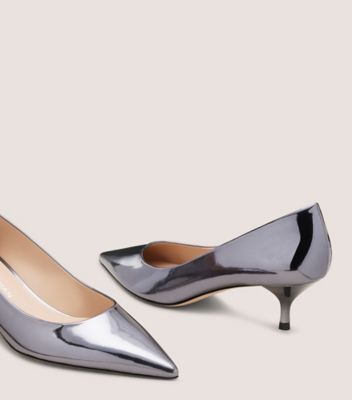 Stuart Weitzman,Pump,Cuir specchio,Gris Froid,Detailed View