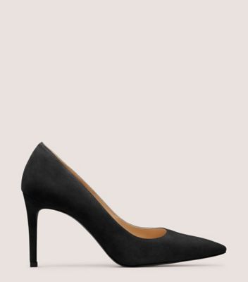 Stuart Weitzman,STUART POWER 85,Suede,Pumps,Foam,Flexible,Shock Absorbent,Work,,Front View